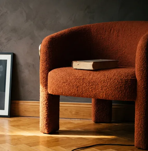 Bouclé Lounge Chair